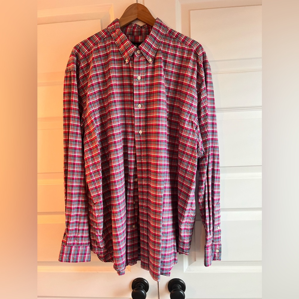 Polo Ralph Lauren long sleeve plaid button down shirt 2xb